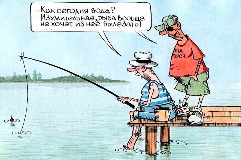 Рыбаки карикатура