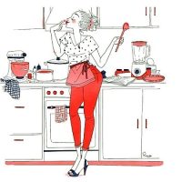 женщина на кухне смешные картинки