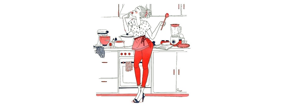 женщина на кухне смешные картинки