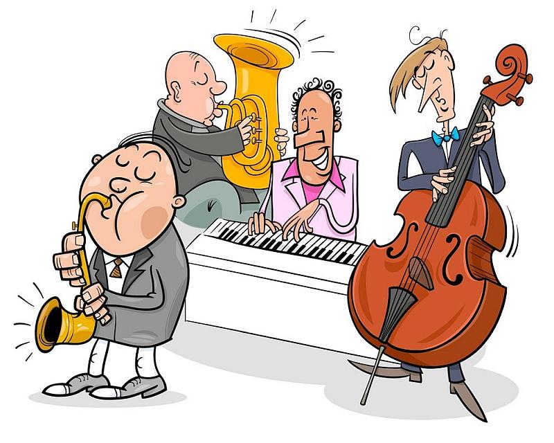 музыканты на свадьбе карикатура